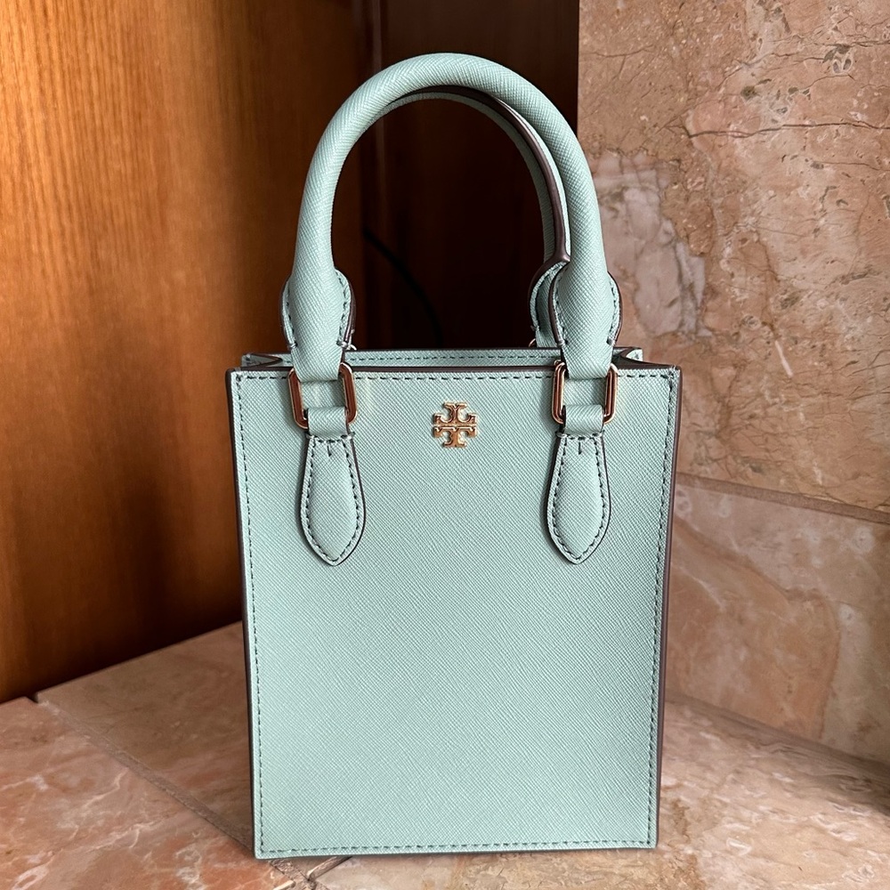 Tory Burch Emerson Mini Shopper Tote Sea Wind